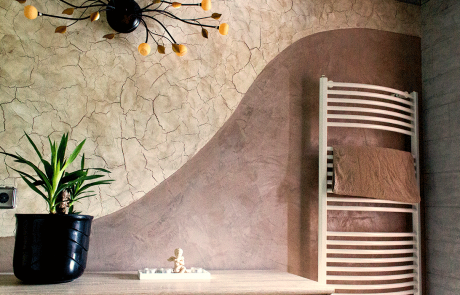 Thomas Kern Stuckateurmeister mediterrane Wandgestaltung Stucco Veneziano Bad